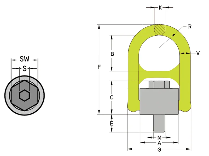 Heavy Duty Lifting Point (0.5-9t)